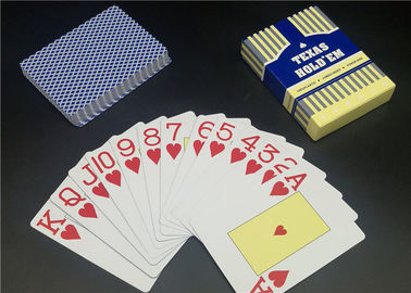 Jumboo Index Plastic Ploker Cards , Personalized PVC Poker Size Waterproof Playing Cards